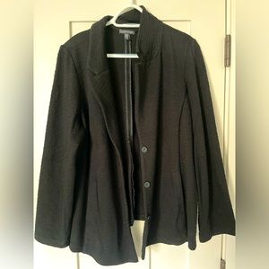 Eileen Fisher viscose and Lycra blazer.